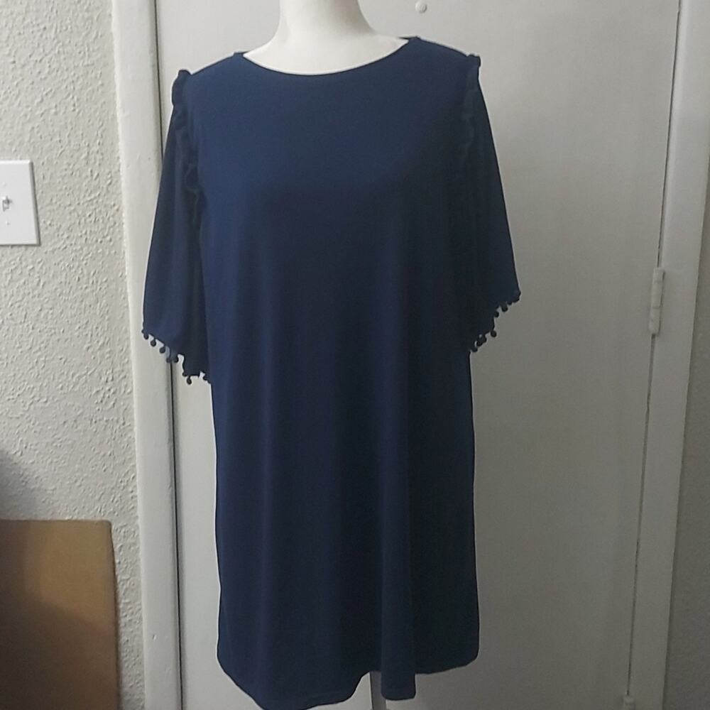Thyme & Honey Blue Shift Dress/Swimsuit Cove XL Casual Costal Cowgirl Western